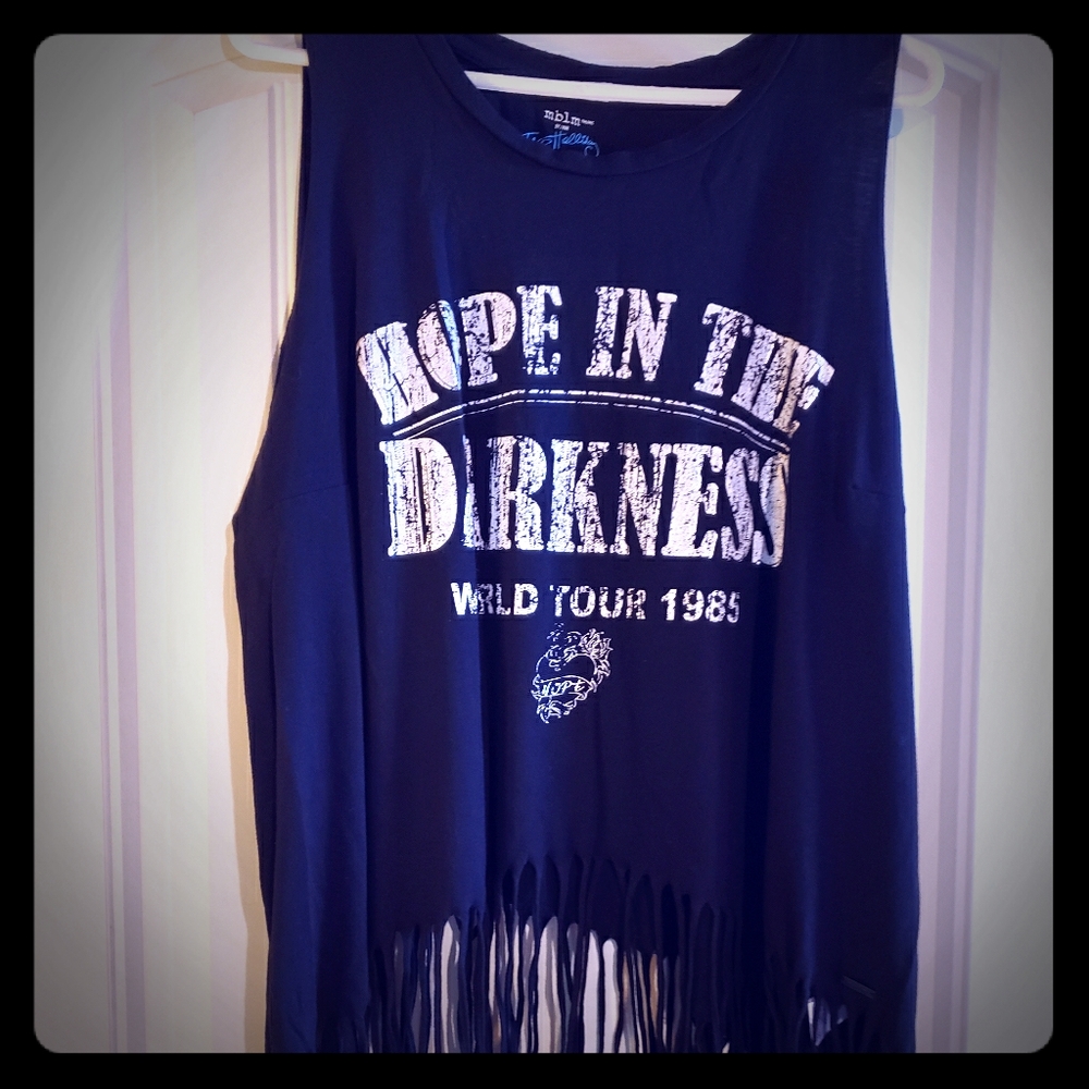 Hope in the darkness crop top